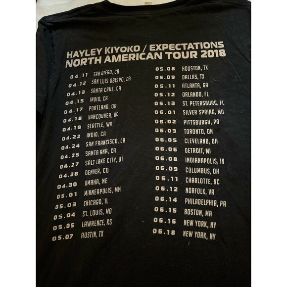 Hayley Kiyoko Black Graphic T-Shirt‎ Bella+Canvas Size Medium Concert - Picture 6 of 6